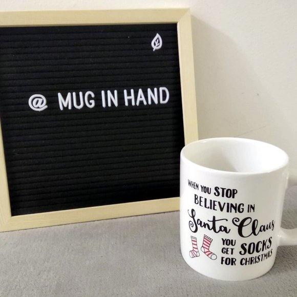 Funny Christmas 🎄 oversized mug "when you stop believing in Santa Claus " - Picture 5 of 6